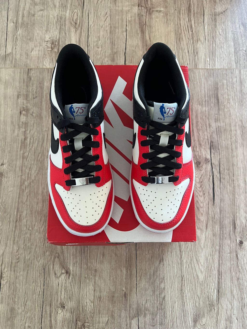 Nike Dunk Low EMB NBA 75th Anniversary Chicago