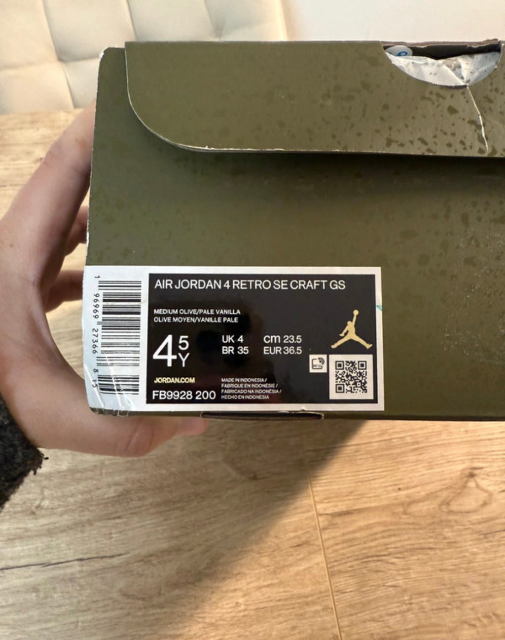 Air Jordan 4 Retro Craft Medium Olive