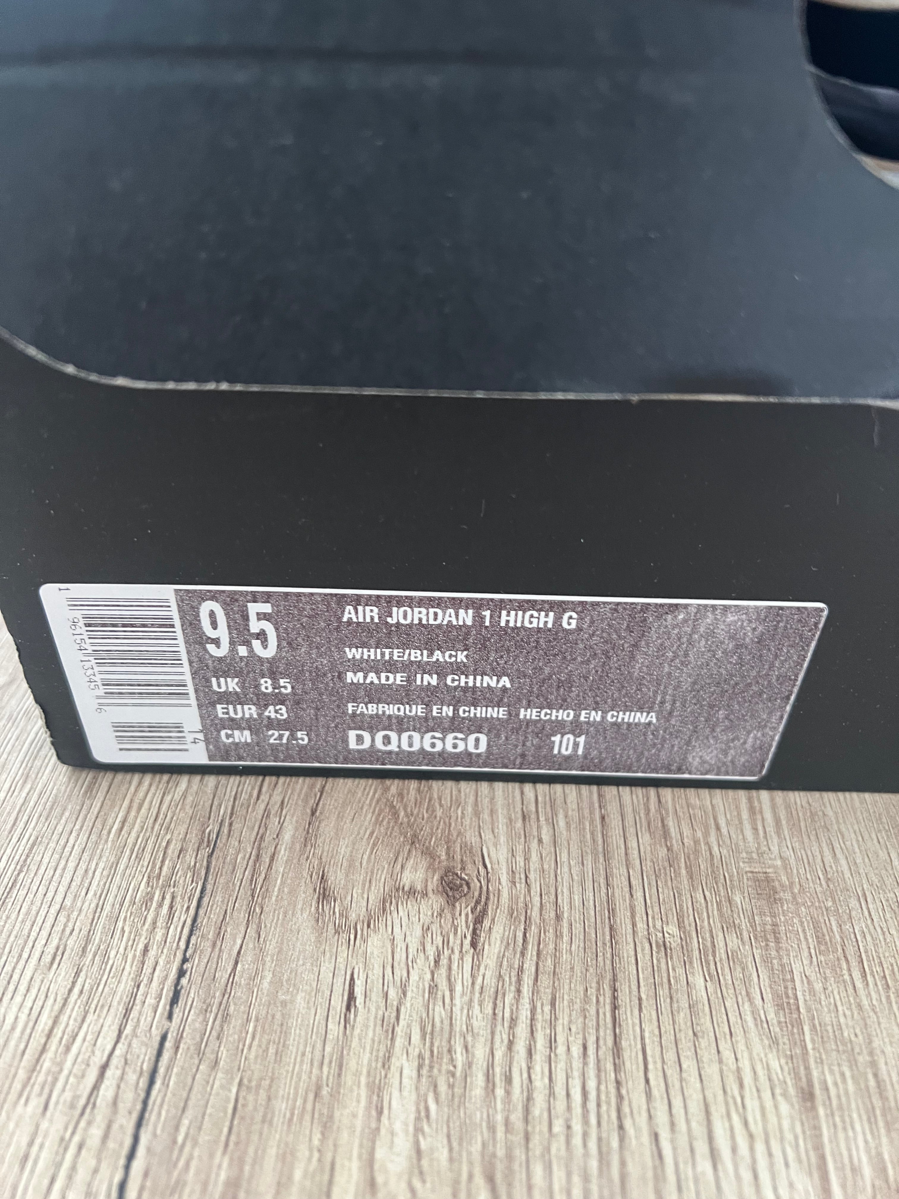 Jordan 1 High Golf Black White