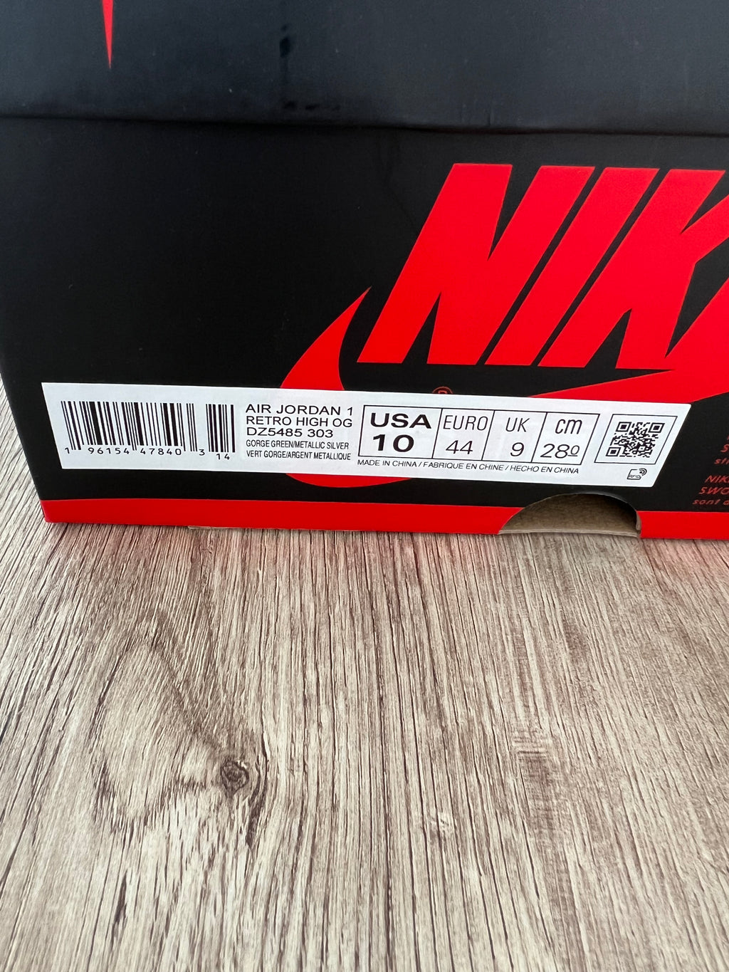 Air Jordan 1 Retro High OG Gorge Green