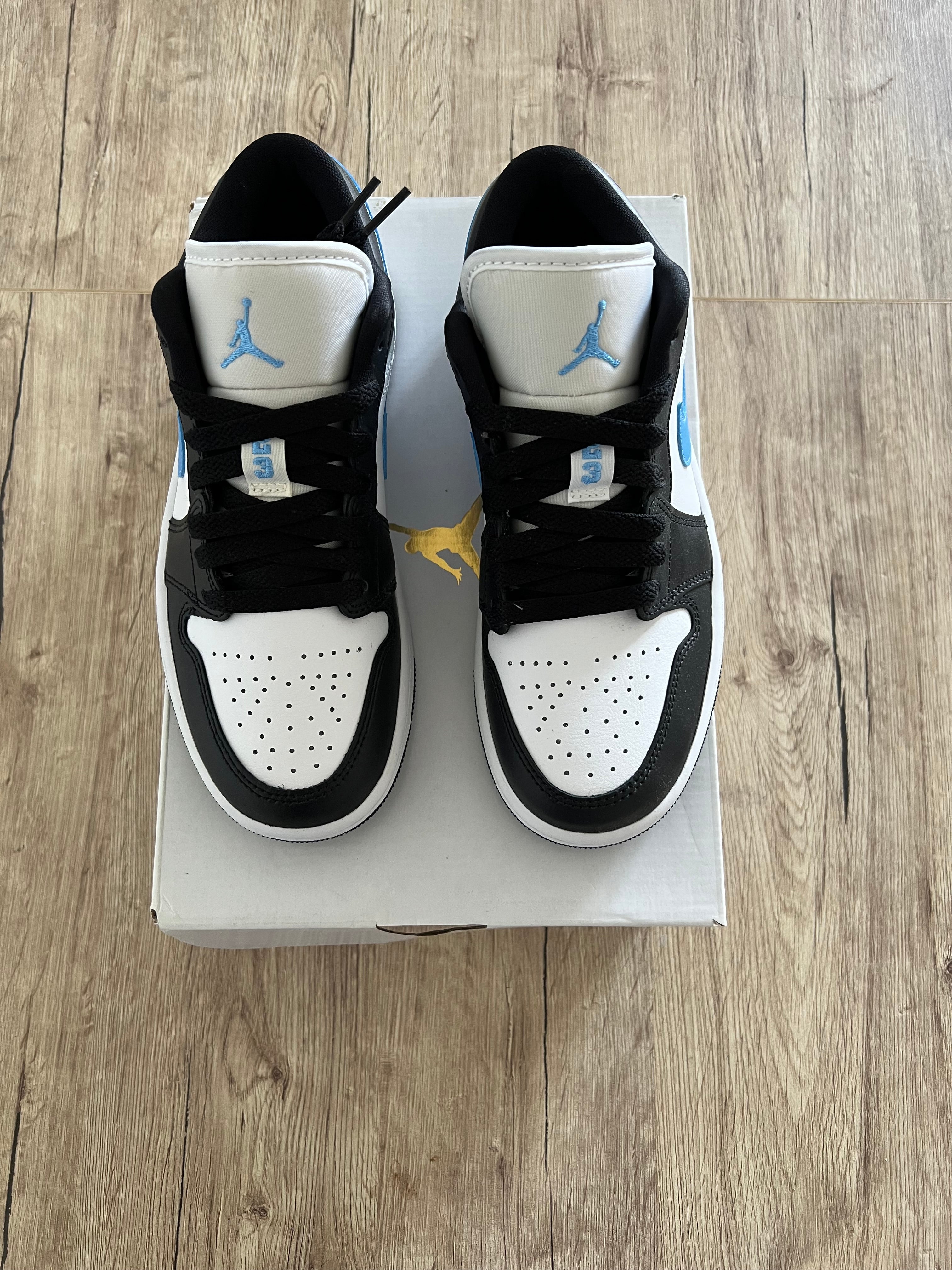 Air Jordan 1 Low Black University Blue White