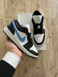 Air Jordan 1 Low Black University Blue White