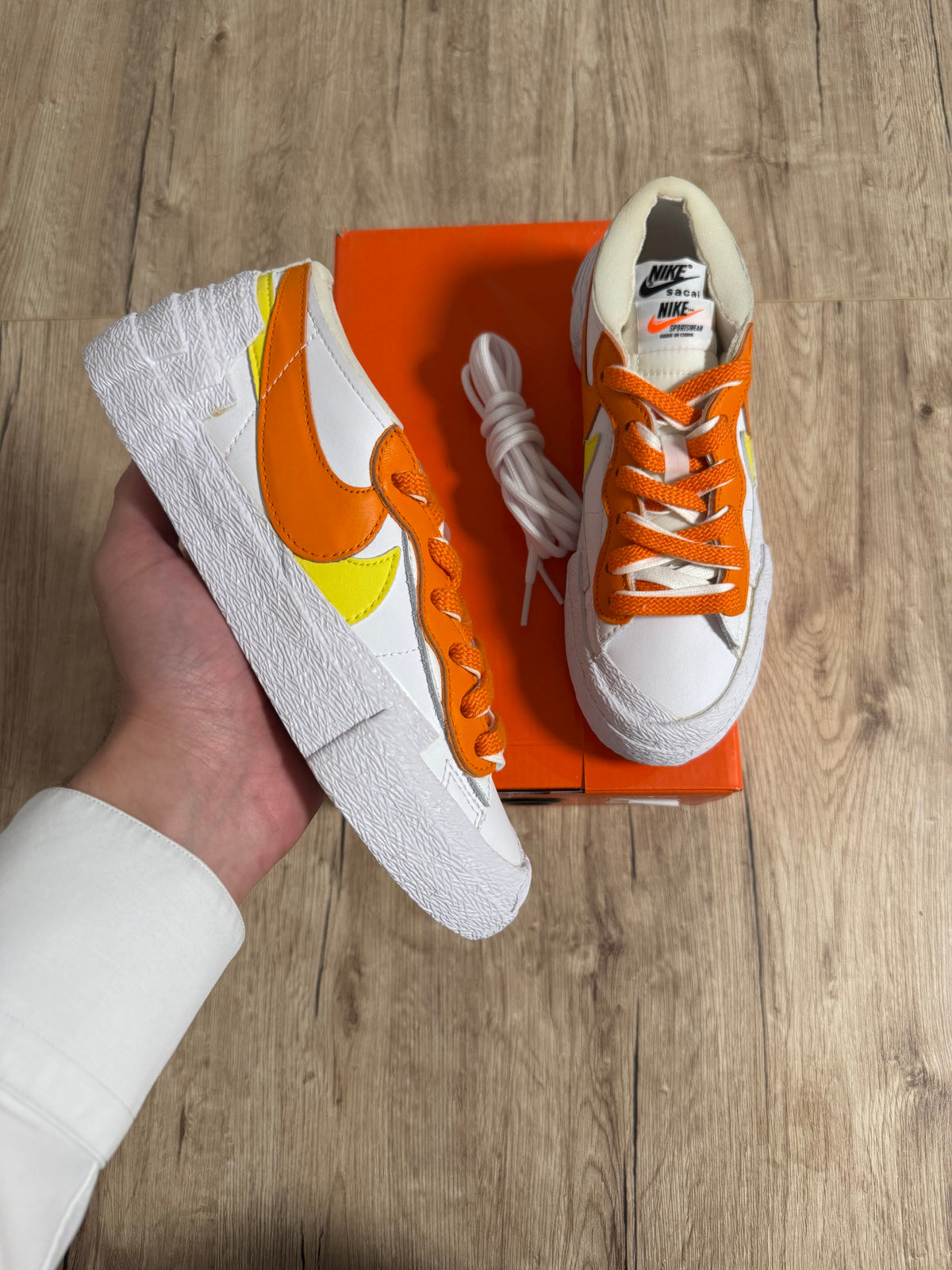 Blazer low Sacai magma orange