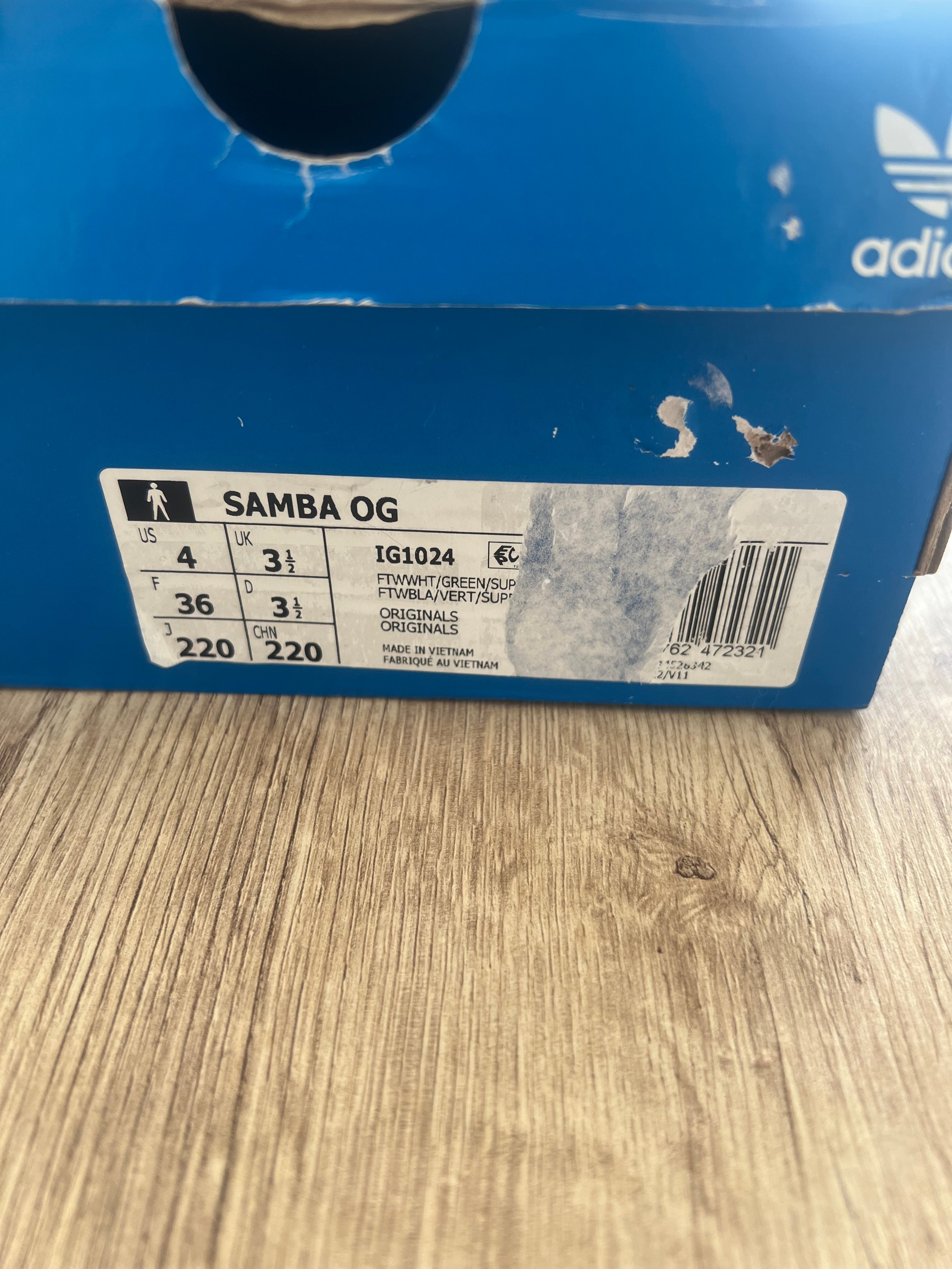 adidas Samba OG White Green