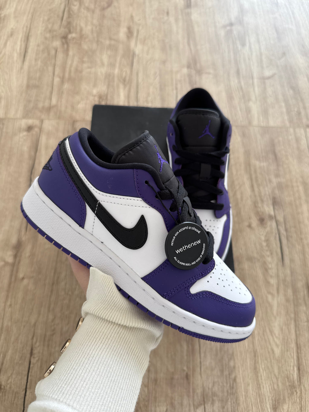 Air Jordan 1 Low Court Purple White