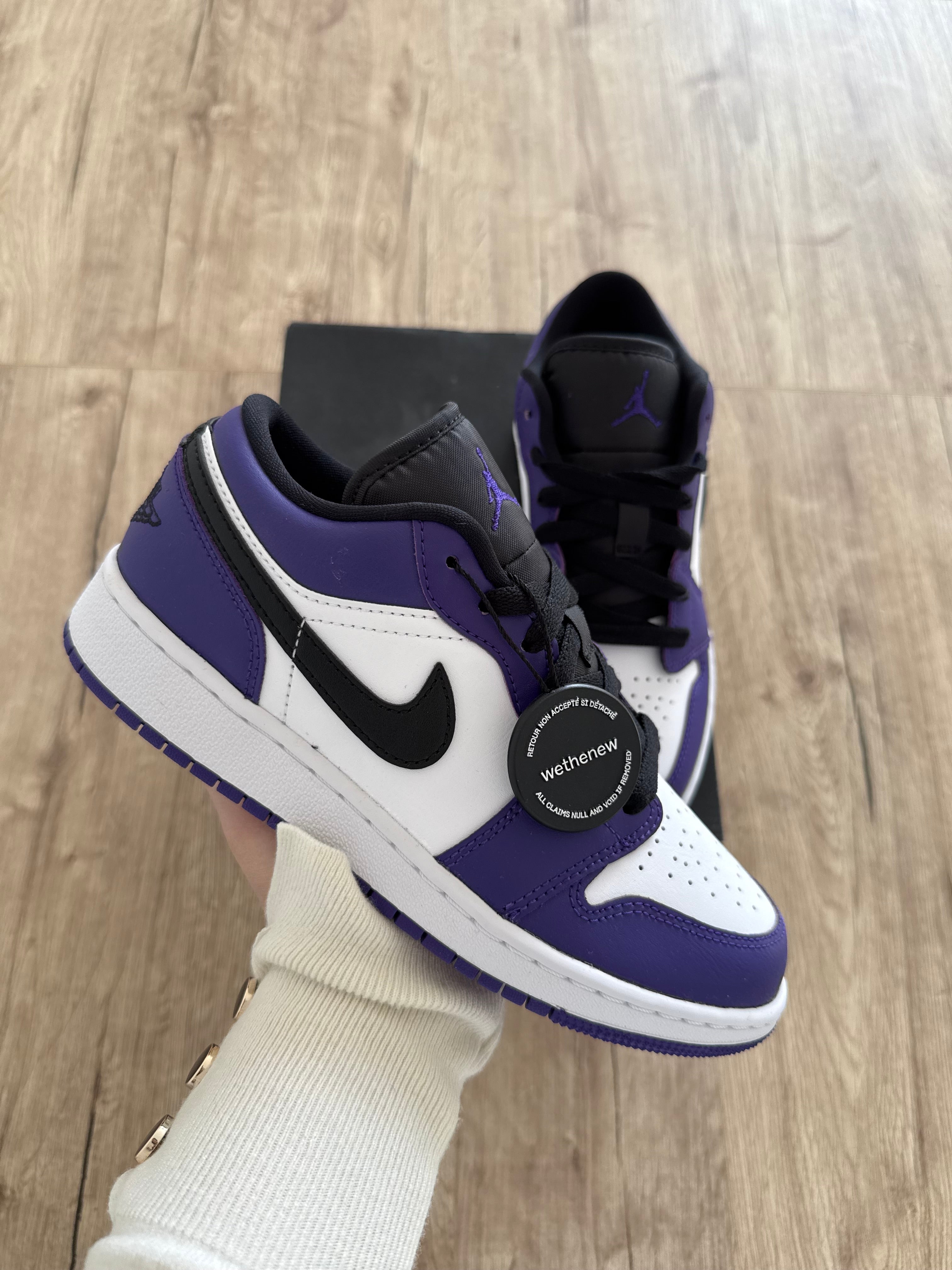 Air Jordan 1 Low Court Purple White