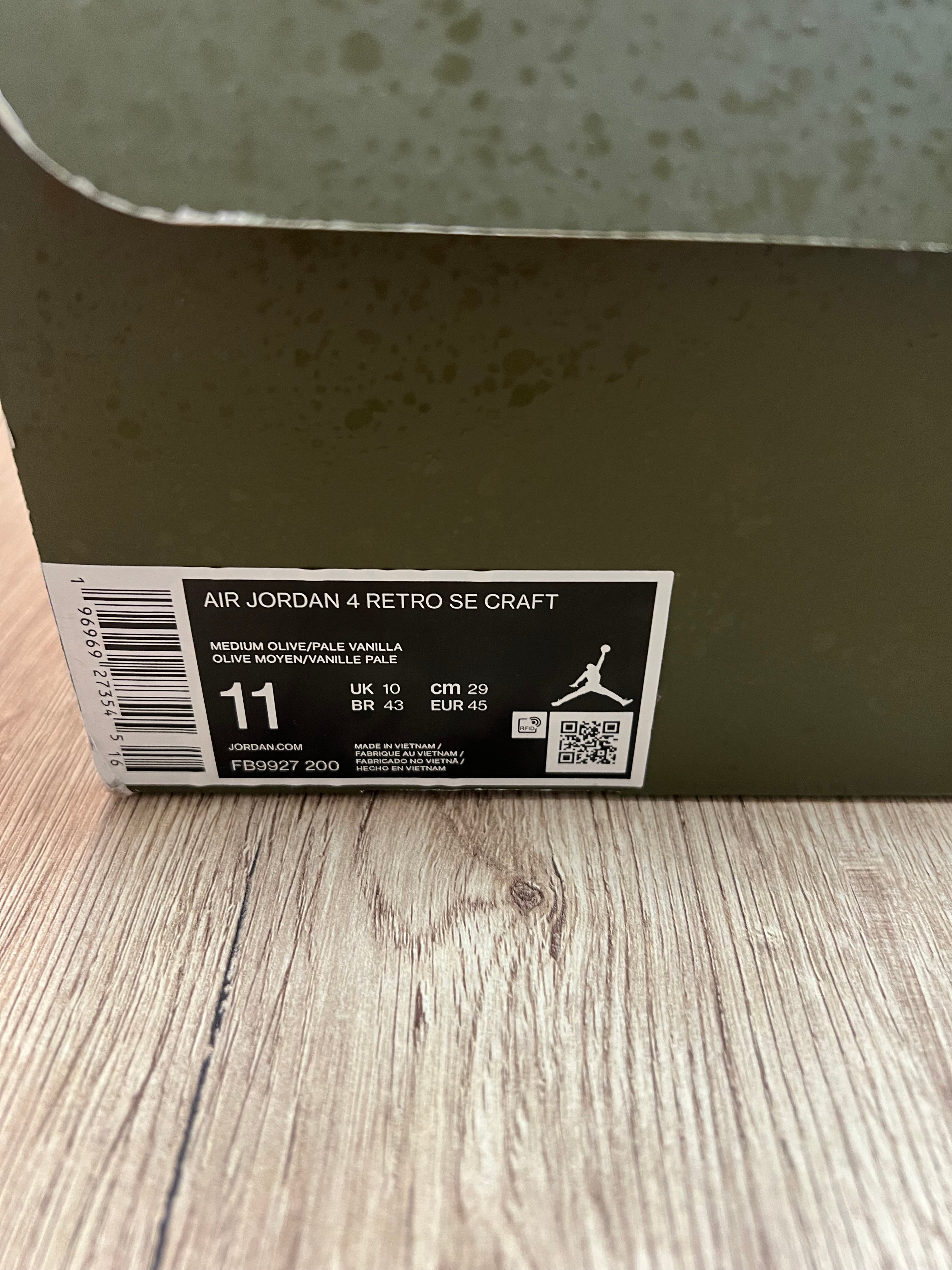Air Jordan 4 Craft Medium Olive