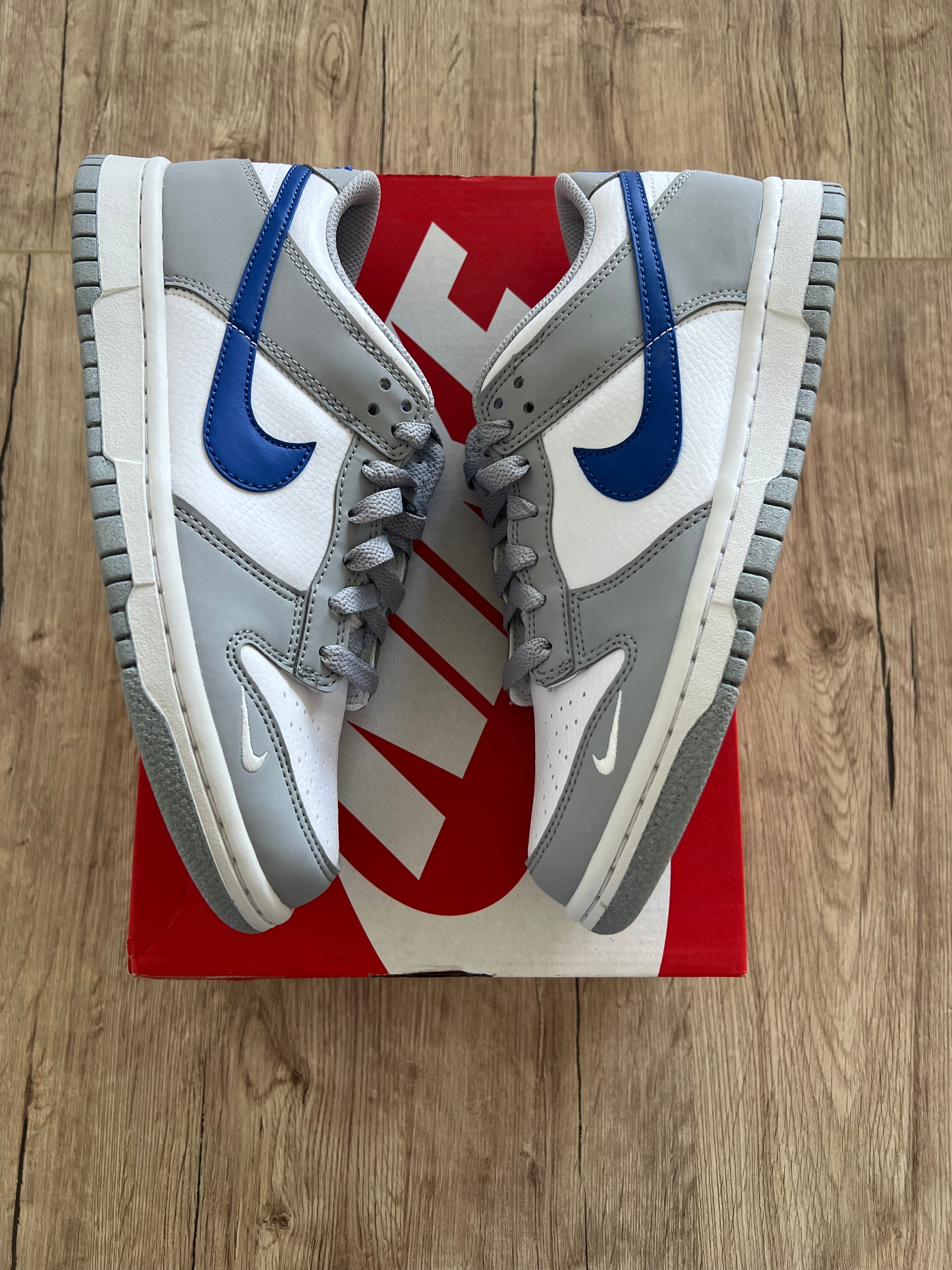 Nike Dunk Low White Grey Royal