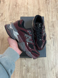 New Balance 9060 Patent Burgundy