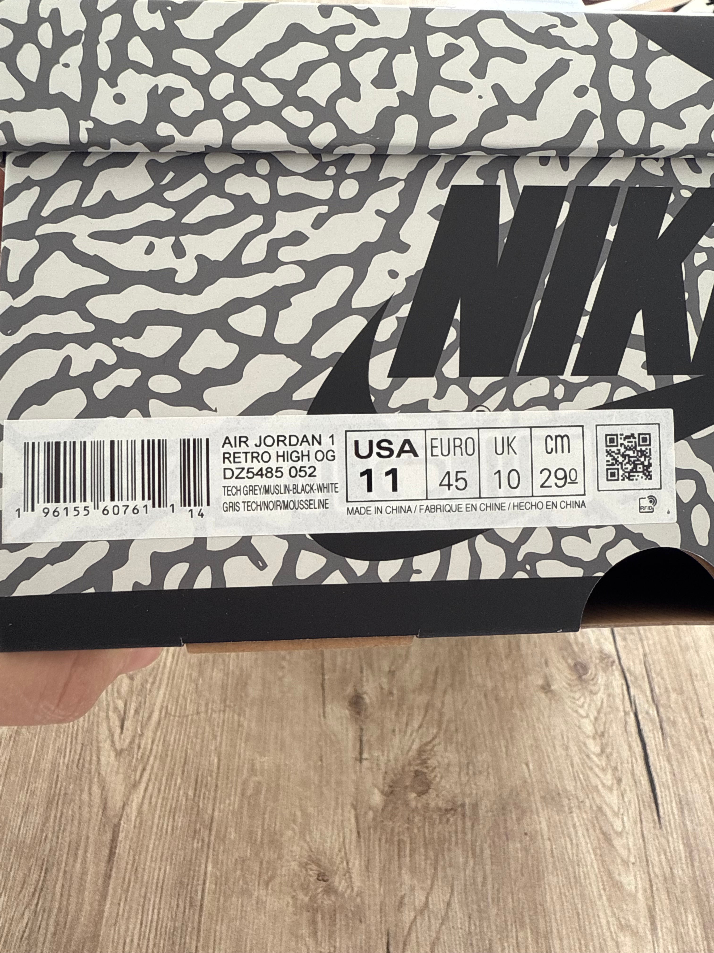 Air Jordan 1 Retro High OG White Cement