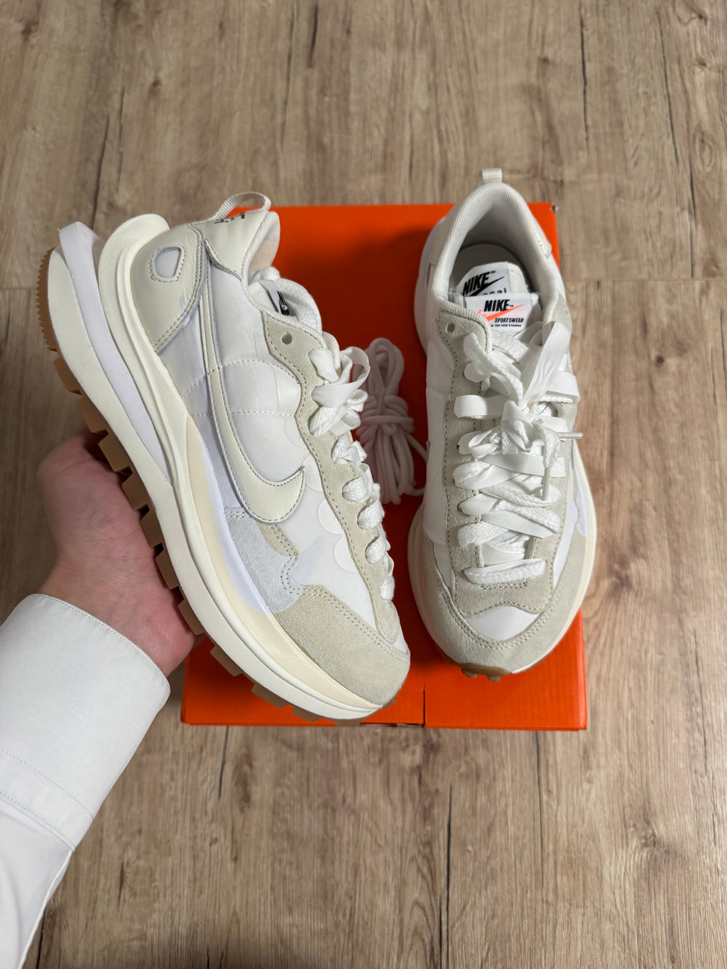 Nike x sacai Vaporwaffle Sail Gum