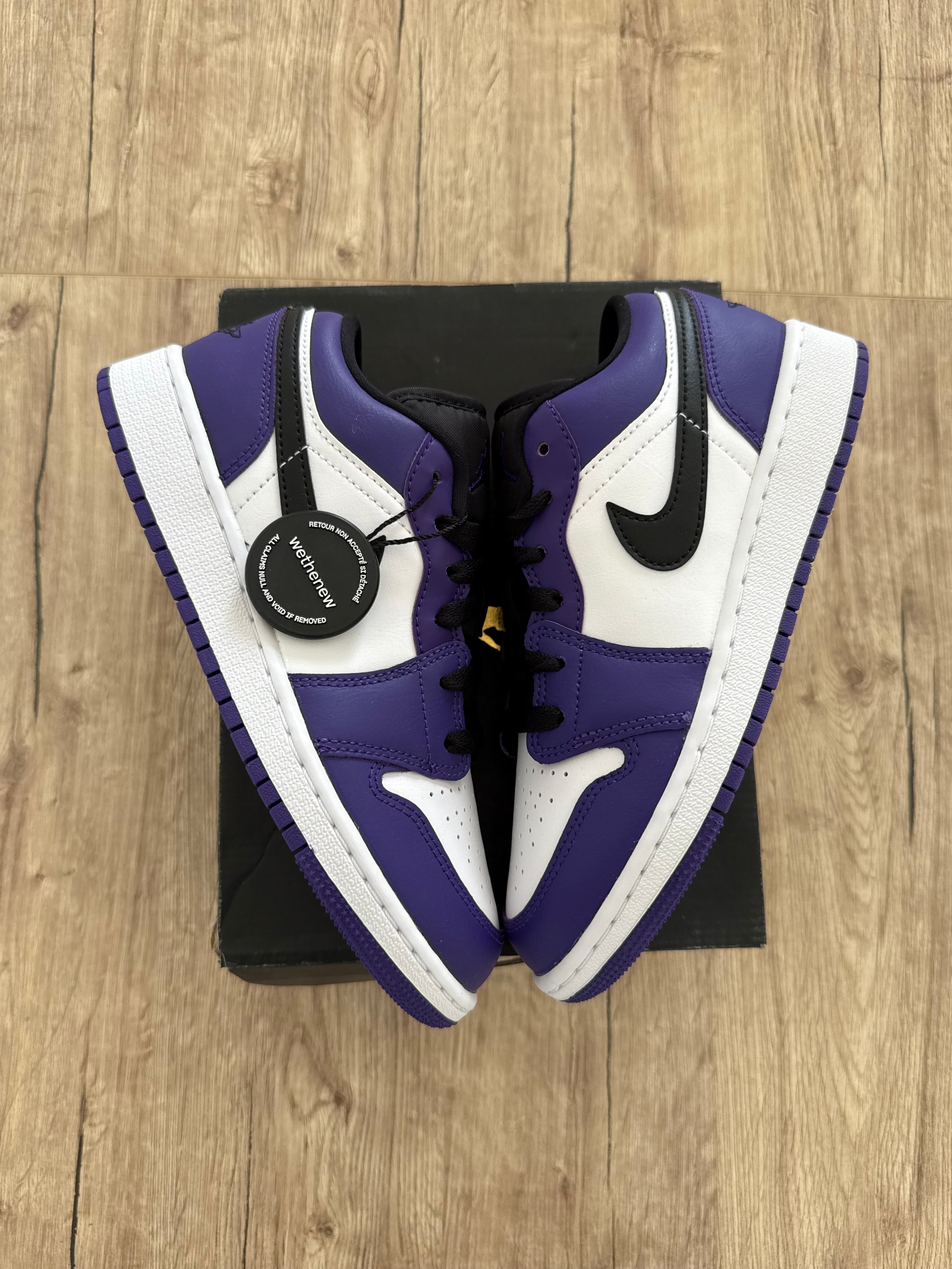 Air Jordan 1 Low Court Purple White