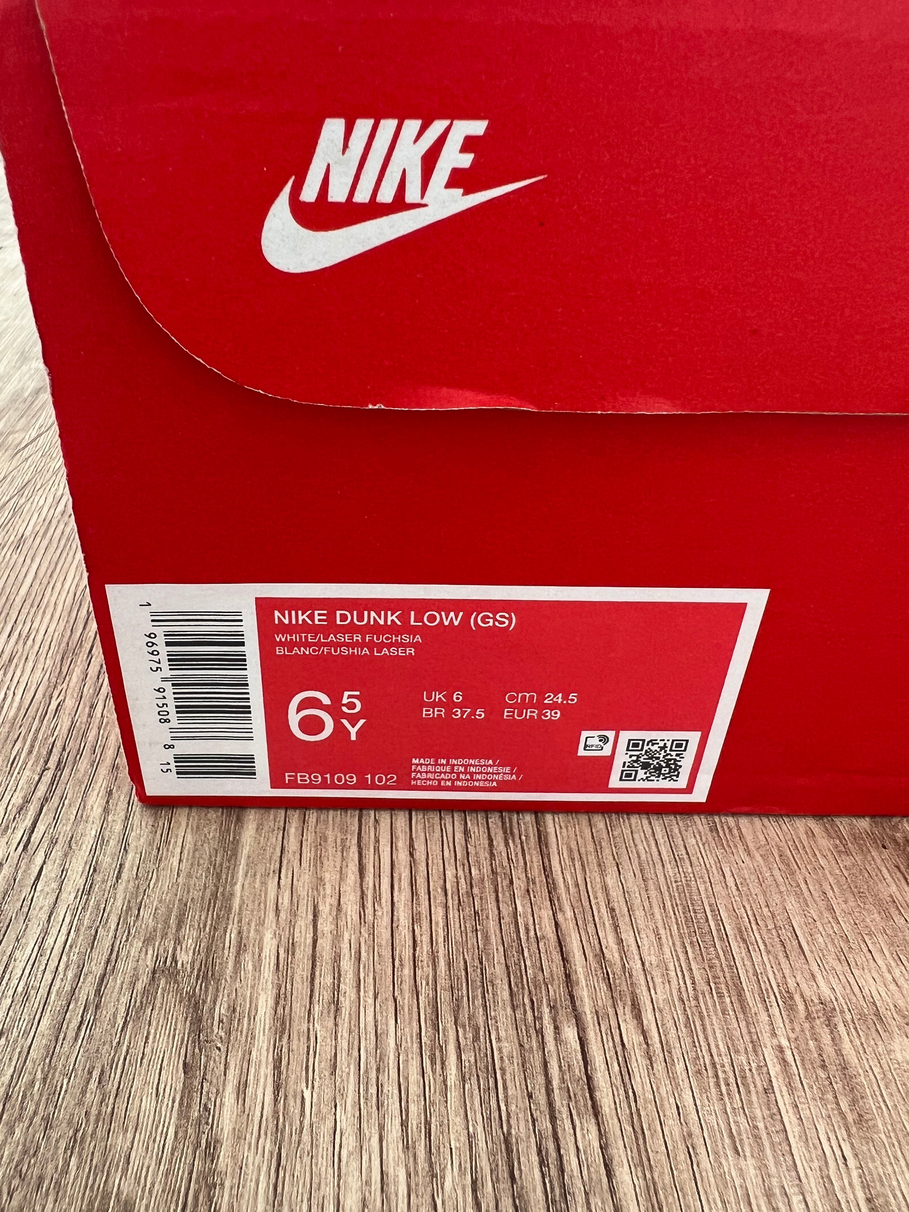 Nike Kids Dunk Low Laser Fuchsia