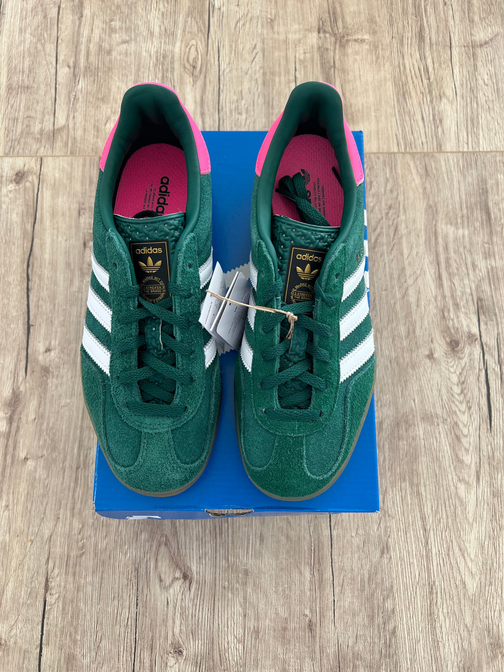 adidas Gazelle Indoor 'Collegiate Green Lucid Pink