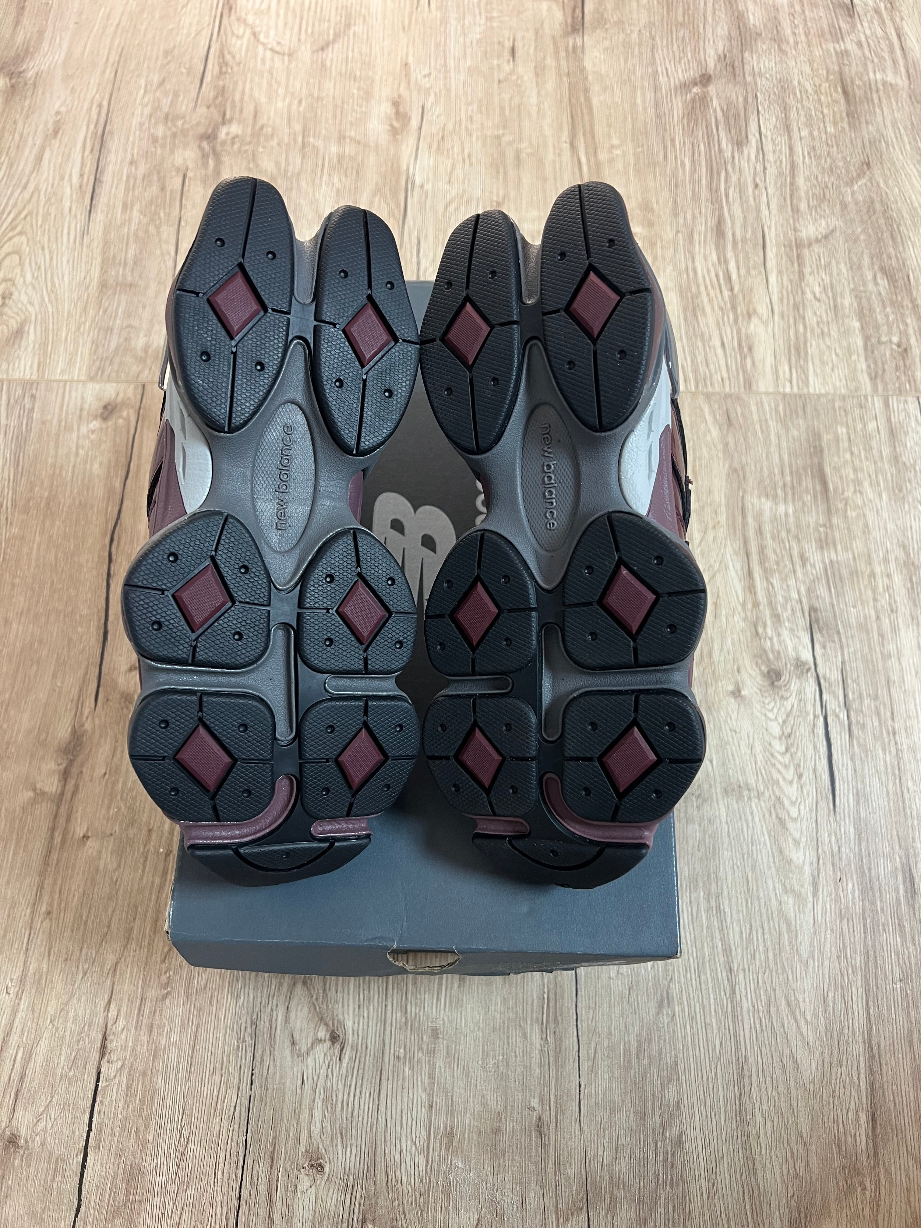 New Balance 9060 Patent Burgundy