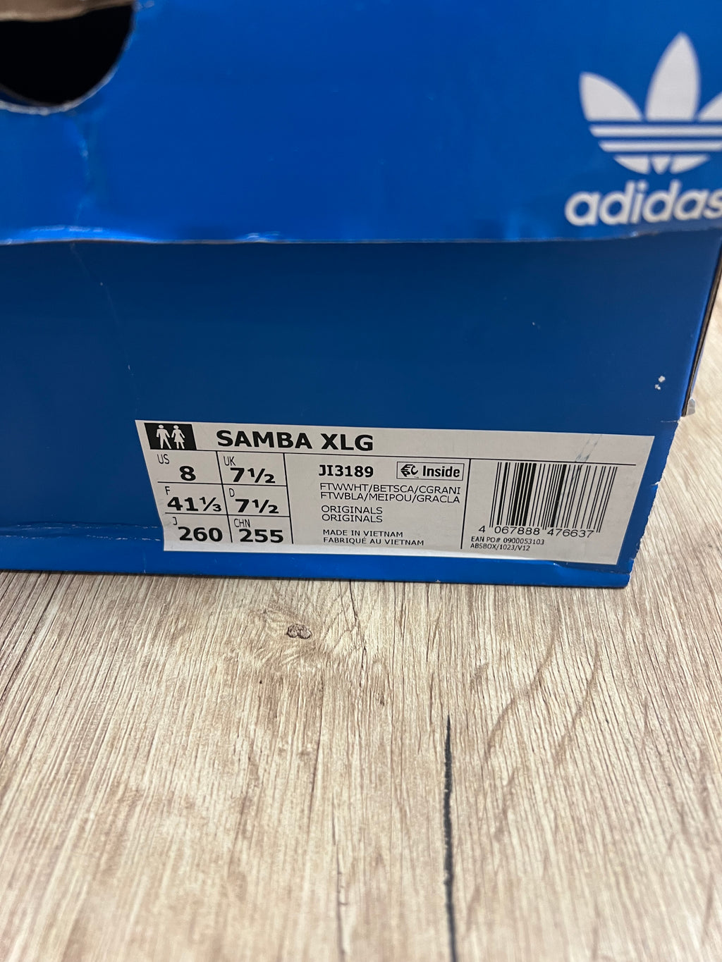 adidas Samba XLG White Better Scarlet