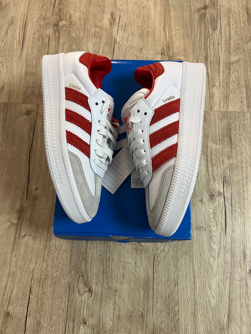 adidas Samba XLG White Better Scarlet