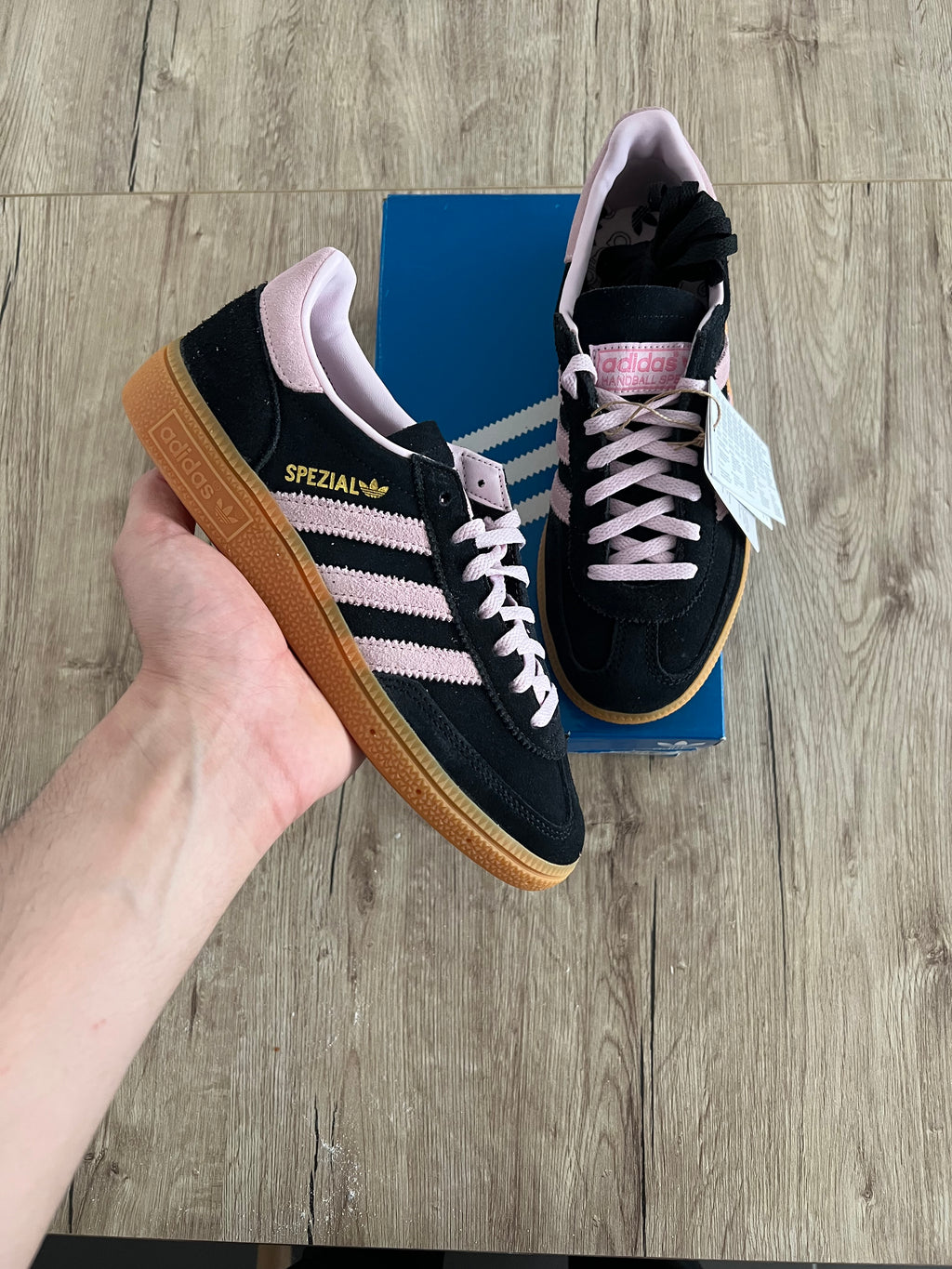 adidas Handball Spezial Core Black Clear Pink Gum