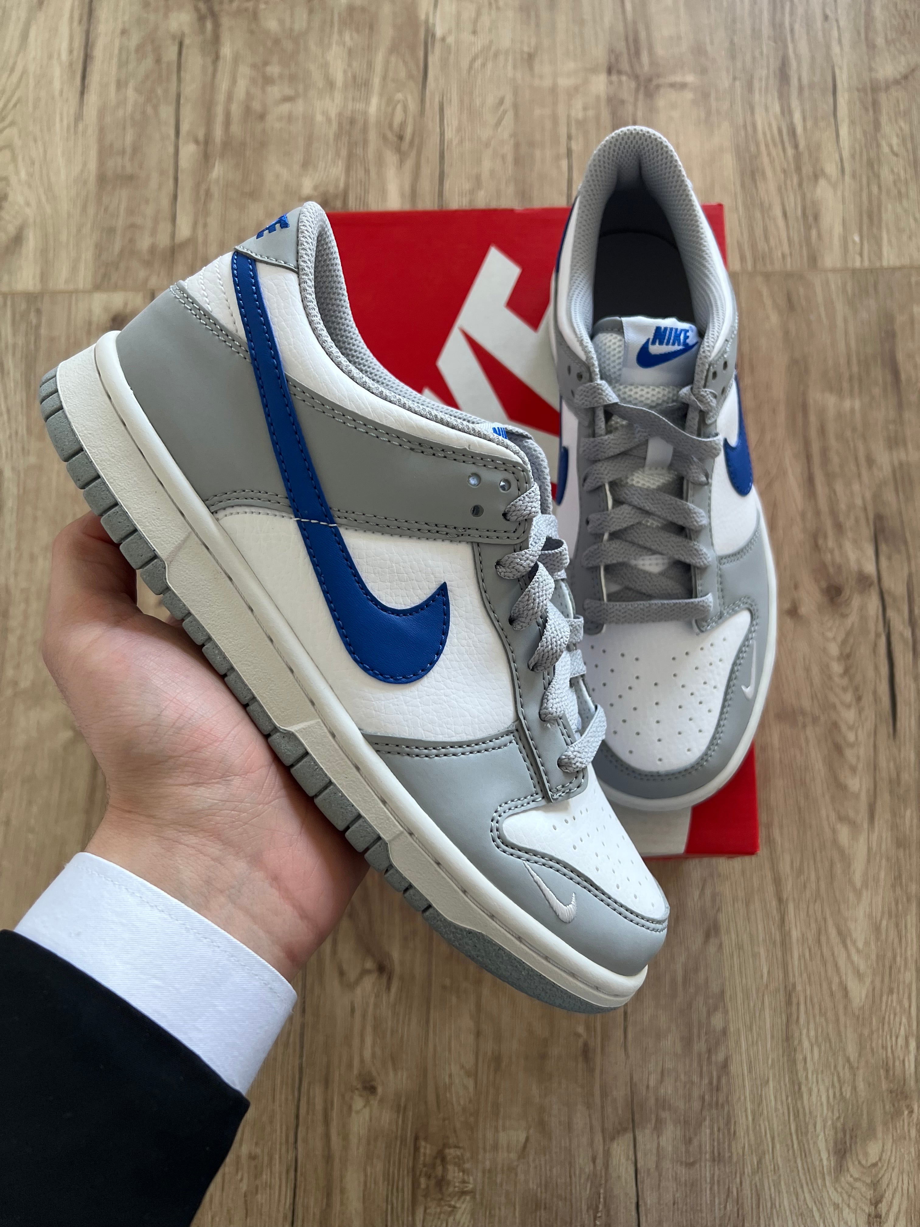 Nike Dunk Low White Grey Royal